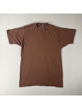 80s/90s DPSC by BVD vintage brown military blank tee Size L